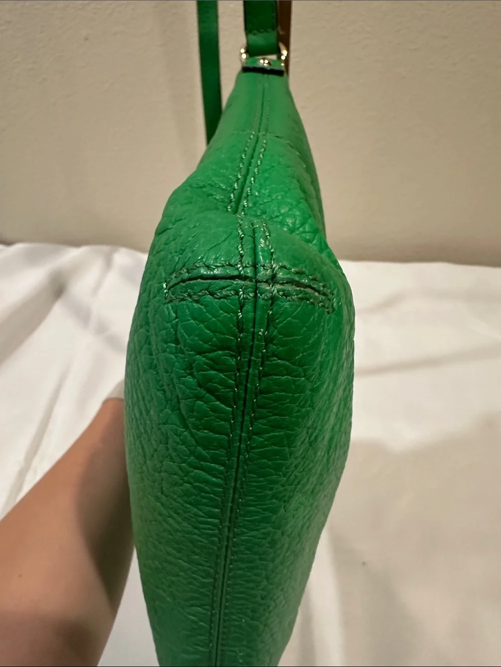 kate spade Bright Green Pebbled Leather Crossbody Bag